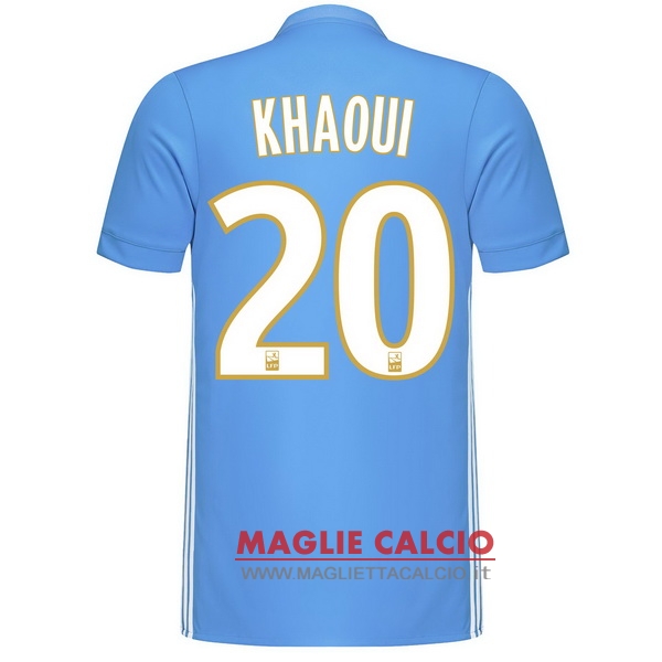 nuova maglietta marseille 2017-2018 khaoui 20 seconda
